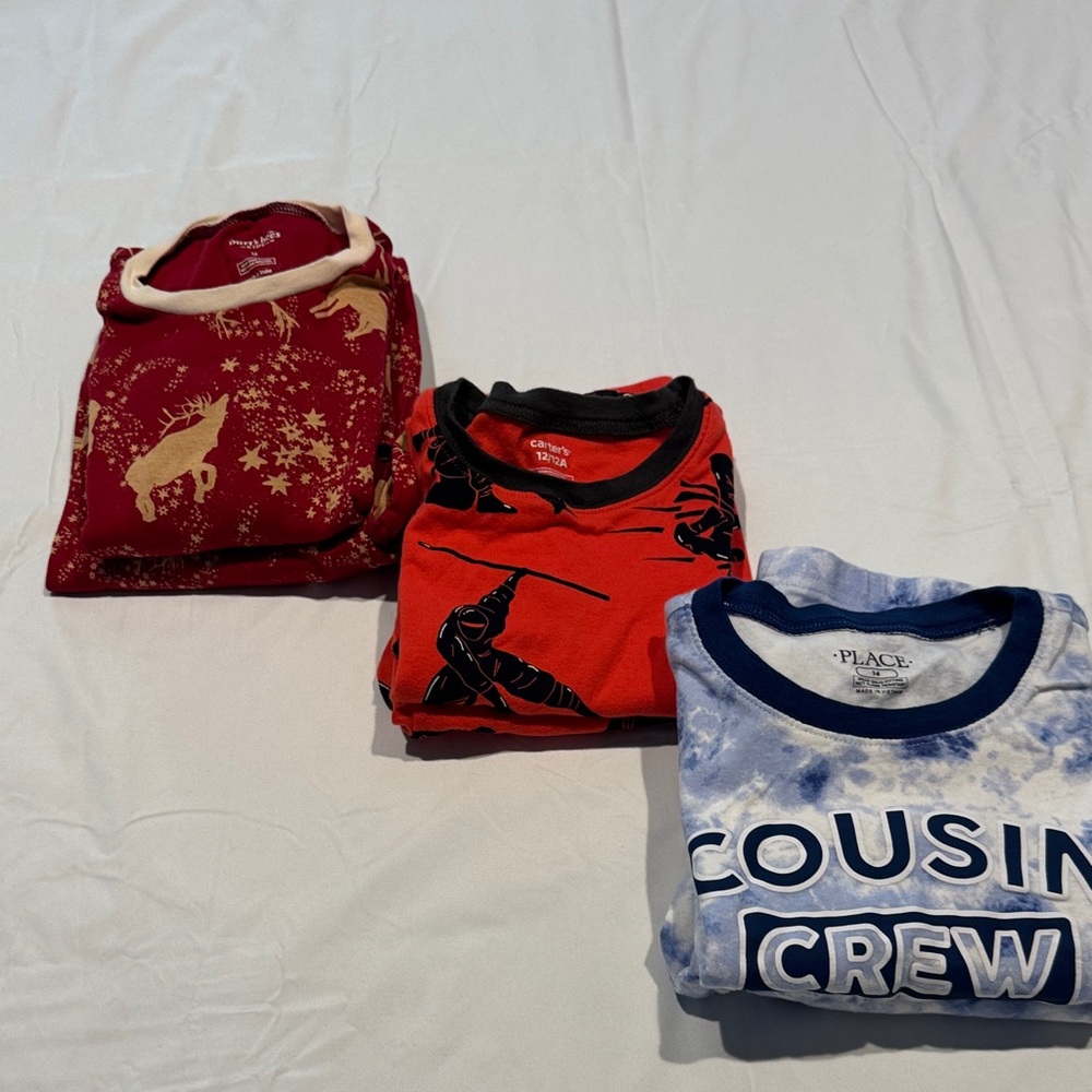 Place Kids Pajama Sets - Red, Gold, Blue